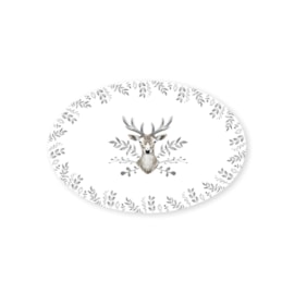 Rsw Christmas Stag 16" Serving Plate (XM6907)