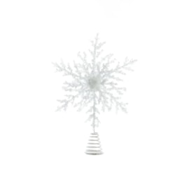 Apac Snowflake Tree Topper White 35cm (XMA8383W)