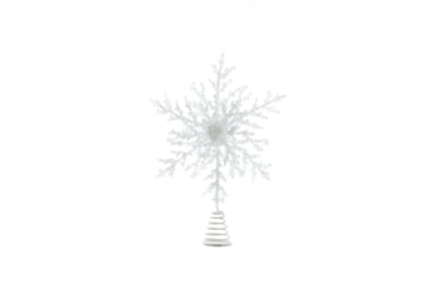 Apac Snowflake Tree Topper White 35cm (XMA8383W)