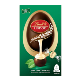 Lindt Lindor Dark Mint Shell Egg 260g (Y1032)