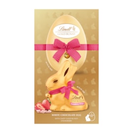 Lindt Gold Bunny Strawberry White Egg 195g (Y1037)