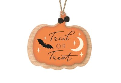 Heaven Sends Wooden Pumpkin Trick Or Treat (YTC541AW)