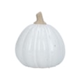 Gisela Graham White Earthenware Squash Ornament 13cm (30393)