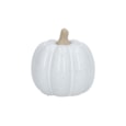 Gisela Graham White Earthenware Squash Ornament 9.5cm (30400)